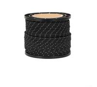 Winlaovate Corde de haubanage réfléchissante de 50 m x 4 mm, pour le camping, haute visibilité, avec bandes réfléchissantes, résistante aux intempéries, corde à piquet de tente, corde de randonnée en