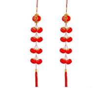 Winlaovate Lanterne décorative de Nouvel An chinois, lanterne de mariage rouge à suspendre pour festival du printemps, décoration d'intérieur asiatique traditionnelle, décoration d'extérieur ABS (A)