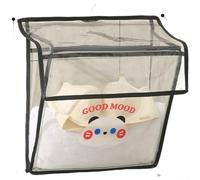 Winlaovate Sac de rangement transparent à suspendre - Étanche - Organiseur de salle de bain - Pochette murale pour sous-vêtements - Solution de rangement pour douche, téléphone - Sac de toilette à