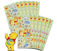 Winnie l'ourson - Lot de 12 feuilles d'autocollants pour fête d'anniversaire d'enfants - Fournitures de fête Winnie l'ourson