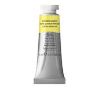 Winsor & Newton Aquarelle Professionnel - Peinture Aquarelle, Haute Luminosité, Résistante à la Lumière, Qualité Archive, Tube de 14 ML, Couleur Jaune Citron Winsor