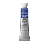 Peinture aquarelle professionnelle - Extra fine - Bleu de cobalt foncé - 180 - Winsor et Newton - 5ml Bleu