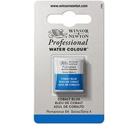 Winsor & Newton Aquarelle Professionnel - Peinture Aquarelle, Haute Luminosité, Résistante à la Lumière, Qualité Archive, Demi Godet, Couleur Bleu de Cobalt ROW