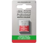 Winsor & Newton Professional Water Colour - Peinture - aquarelle - rouge sans cadmium - transparent - demi-plateau