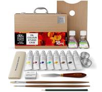 Winsor & Newton Artists' Huile Coffret D'Atelier En Bois, Assortiment