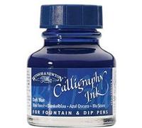 Winsor & Newton Bouteille d'encre pour calligraphie 30ml - Bleu Foncé Bleu G