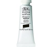 Winsor & Newton Designers Gouache - Peinture Gouache pour le Dessin, L'illustration, le Design - Aquarelle Opaque, Tube de 14ml, Couleur Noir De Jais Row