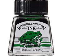Winsor & Newton Encre à Dessiner Flacon 14ml 046 Vert Brillant Série 1