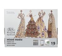 Winsor & Newton Mixed Media Set - Coffret Fashion, 19 pièces