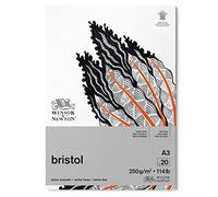 Bloc papier bristol - Extra lisse - A3 - 250g - 20 feuilles - Winsor et Newton