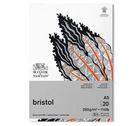 WINSOR & NEWTON PAPIER BRISTOL BLOC 250G A5 20 FEUILLES