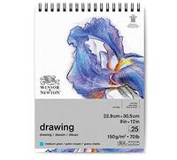 WINSOR & NEWTON PAPIER DESSIN BLOC SPIRALE GRAIN MOYEN 150G 22,9X30,5CM 25 FEUILLES