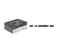 Winsor & Newton Promarker Brush X48 Collection Des Essentiels Set & Promarker Brush Blender (Bl)