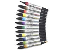 Winsor & Newton Promarker Watercolour™ Set 12 Marqueurs Tons Basiques