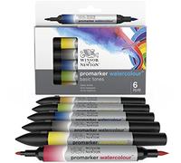 Winsor & Newton Promarker Watercolour™ Set 6 Marqueurs Tons Basiques