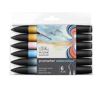 Winsor & Newton Marqueurs Promarker Watercolour™ – Tons Ciel – Set de 6