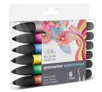 Winsor & Newton Promarker Watercolour™ Set 6 Marqueurs Tons Floraux