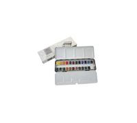 Winsor & Newton-Winsor & Newton-Lightweight Metal Box (24 Half Pans) - Professional Watercolour