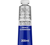 Winsor & Newton Winton Huile 200ml 263 Outremer Francais | Pigments de haute qualité, durables, résistants à la lumière, permanents, consistance uniforme, grande charge de pigment