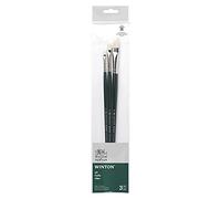 Winsor & Newton Winton Pinceau Manche Long Set de 3 (Plat court n°2/4/8)