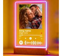 Wintarn Veilleuse personnalisée en forme de cœur avec inscription « Stay with You » - Lampe photo LED pour couple, anniversaire romantique ou cadeau de Saint-Valentin