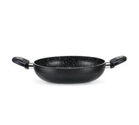 Wintem Poêle universelle antiadhésive en aluminium 28 cm - 2 milles en Bikelite pour une prise sûre, confortable et résistante à la chaleur - Compatible avec tous les plans de cuisson - résistante aux