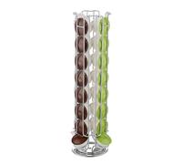 Wintem - Porte-capsules 32 places avec base pivotante à 360° en métal, porte-capsules gain de place pour coin café cuisine, utilisation sur plan à côté de la machine, design vertical moderne