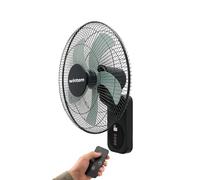 Wintem - Ventilateur mural professionnel 60 W - Système à 8 vitesses ultra-précis - Minuterie 9 h et télécommande - Diamètre 40 cm - Inclinaison 30° et oscillation 120°