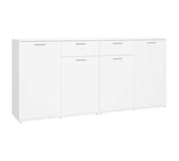 “Winter Sale""TOP Armoire/Cabinet à tiroirs Blanc - Buffet Blanc 160x36x75cm - bois d'ingénierie PRO76982