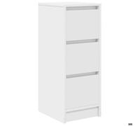 “Winter Sale""TOP Armoire/Cabinet à tiroirs Blanc - Buffet blanc 29,5x34x76cm - bois d'ingénierie PRO85549