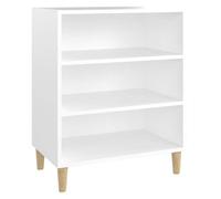 “Winter Sale""TOP Armoire/Cabinet à tiroirs Blanc - Buffet blanc 57x35x70cm - Bois d’ingénierie PRO70162