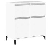 “Winter Sale""TOP Armoire/Cabinet à tiroirs Blanc - Buffet Blanc 60x35x70cm - bois d'ingénierie PRO51748
