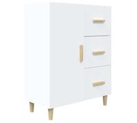 “Winter Sale""TOP Armoire/Cabinet à tiroirs Blanc - Buffet blanc 69,5x34x90cm - bois d'ingénierie PRO14730