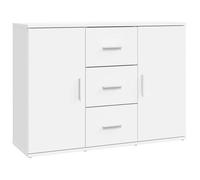 “Winter Sale""TOP Armoire/Cabinet à tiroirs Blanc - Buffet blanc 91x29,5x65cm - bois d'ingénierie PRO54516