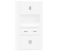 “Winter Sale""TOP Armoire/Cabinet à tiroirs Blanc - Buffet haut Blanc Bois d'ingénierie PRO65699