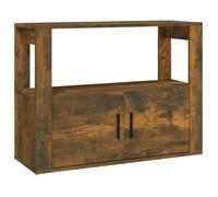 “Winter Sale""TOP Armoire/Cabinet à tiroirs Brun - Buffet Chêne fumé 80x30x60cm - bois d'ingénierie PRO24664