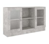 “Winter Sale""TOP Armoire/Cabinet à tiroirs Gris - Armoire à vitrine Gris béton 120x30,5x70cm - Bois d’ingénierie PRO42102