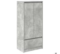 “Winter Sale""TOP Armoire/Cabinet à tiroirs Gris - Armoire avec tiroir gris béton 55,5x34x119,5cm - bois ingénierie PRO95197