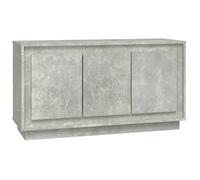 “Winter Sale""TOP Armoire/Cabinet à tiroirs Gris - Buffet gris béton 102x35x55cm - bois d'ingénierie PRO80986