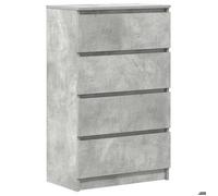 “Winter Sale""TOP Armoire/Cabinet à tiroirs Gris - Buffet Gris béton 60x35x98,5cm - bois d'ingénierie PRO64833