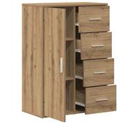 “Winter Sale""TOP Armoire/Cabinet à tiroirs Marron - Buffet chêne artisanal 60x31x84cm - bois d'ingénierie PRO43917