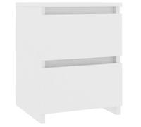 “Winter Sale""TOP Armoire de lit Blanc - Table de chevet Blanc 30x30x40cm - bois d'ingénierie PRO34929