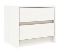 “Winter Sale""TOP Armoire de lit Blanc - Table de chevet blanc 40x31x35,5cm - bois de pin massif PRO79528