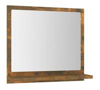 “Winter Sale""TOP Armoire de salle de bain Brun - Miroir de bain Chêne fumé 40x10,5x37cm - bois d'ingénierie PRO53431