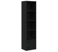 “Winter Sale""TOP Armoire étagère magazine Noir - Bibliothèque chêne noir 31x24x127cm - bois d'ingénierie PRO84249