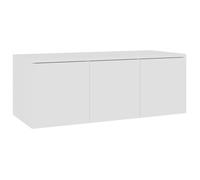 “Winter Sale""TOP Armoire TV classique Blanc - Meuble TV Blanc 80x34x30cm - bois d'ingénierie PRO65977