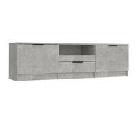 “Winter Sale""TOP Armoire TV classique Gris - Meuble TV gris béton 140x35x40cm - bois d'ingénierie PRO86242