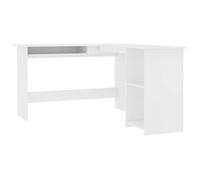 “Winter Sale""TOP Bureau moderne, compact Blanc - Bureau d'angle en forme de L Blanc 120x140x75cm PRO76182