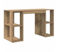 “Winter Sale""TOP Bureau moderne, compact Marron - Bureau avec Rangement chêne artisanal 130x50,5x75cm PRO17499