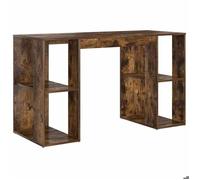 “Winter Sale""TOP Bureau moderne, compact Marron - Bureau avec Rangement Chêne fumé 130x50,5x75cm PRO33718